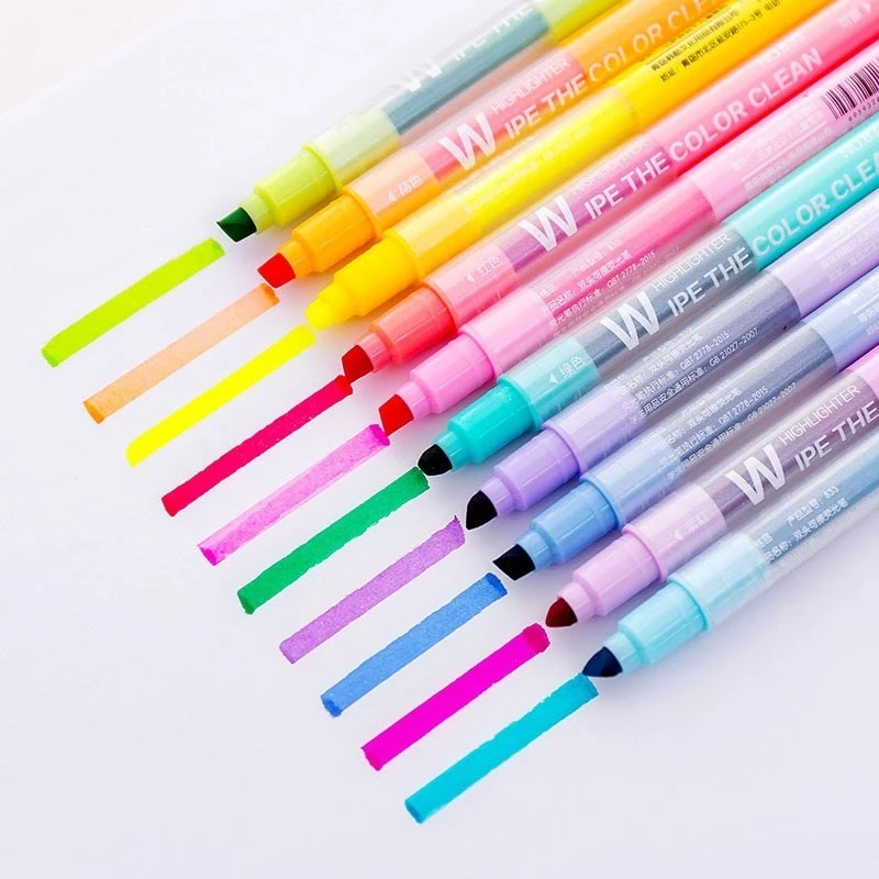 Bút tô sáng Thay đổi màu bút đánh dấu Pastel Pen