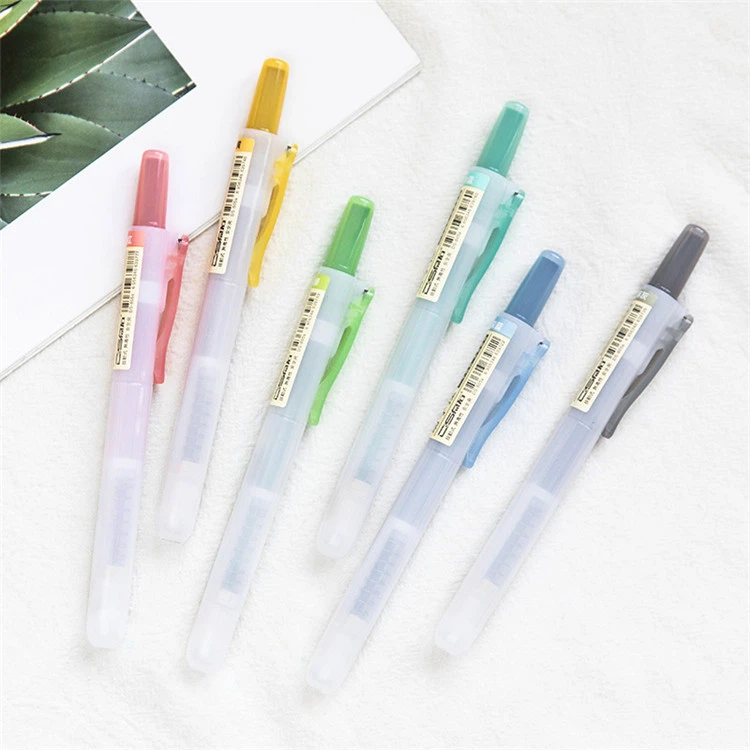 6 cái Highlighter có thể thu vào màu nhẹ