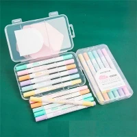 6 bút highlight màu pastel hai đầu
