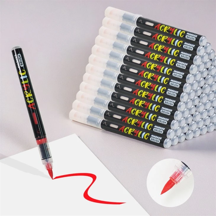 Chải đầu tiêu lỏng acrylic đánh dấu